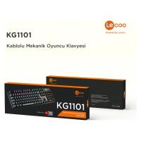 Lenovo LECOO KG1101 KABLOLU RGB AYDINLATMALI GAMİNG SİYAH KLAVYE